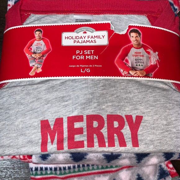 Mens Holiday Christmas Pajamas Large NWT - Picture 2 of 3